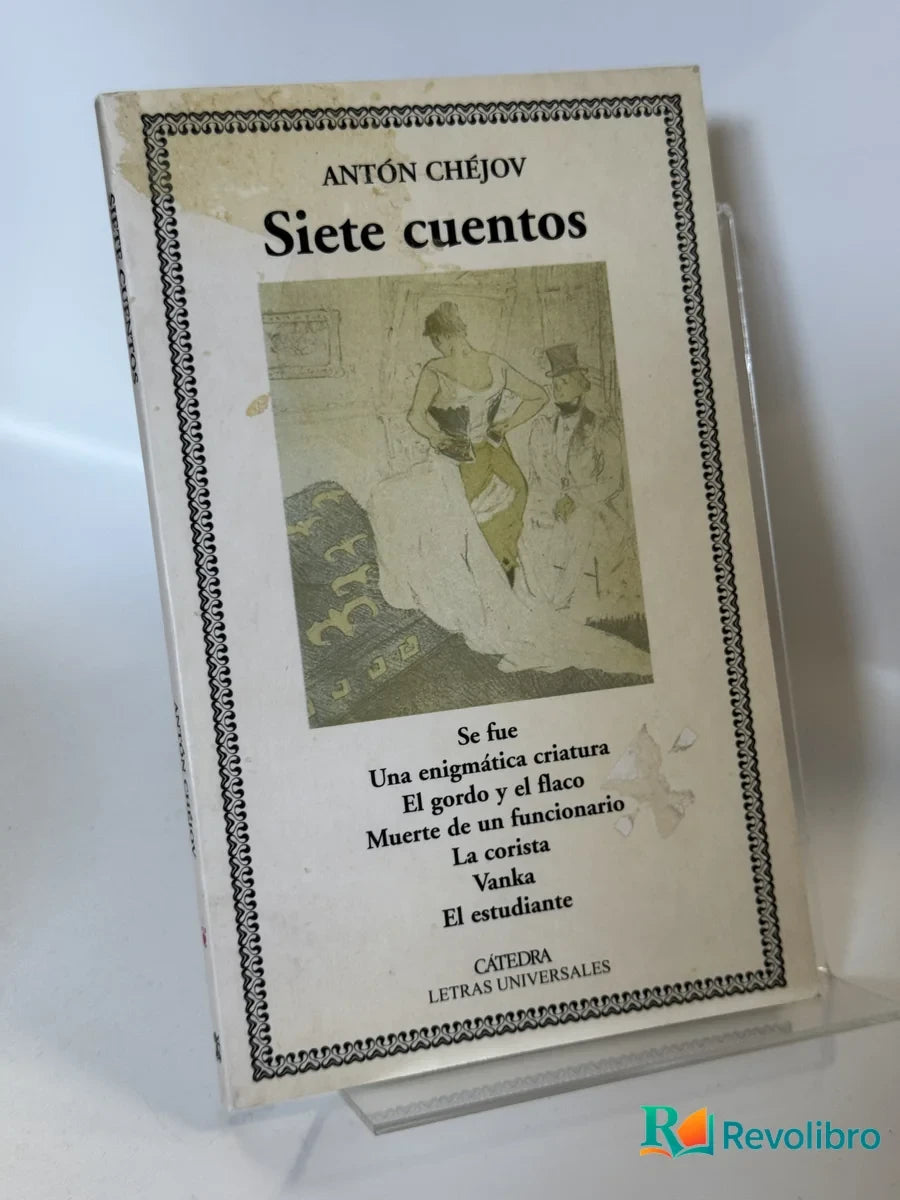 Portada de Siete cuentos de Antón Chéjov, libro de segunda mano