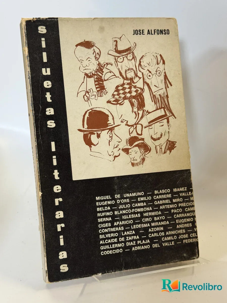 Portada de Siluetas literarias de Jose Alfonso, libro de segunda mano