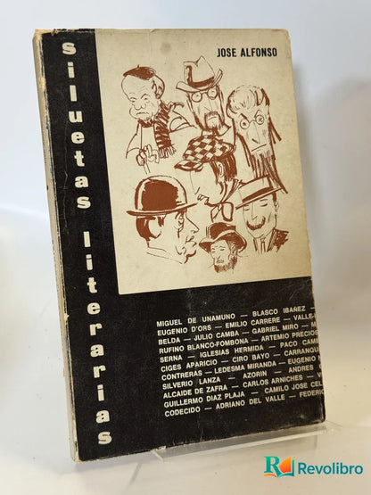 Portada de Siluetas literarias de Jose Alfonso, libro de segunda mano