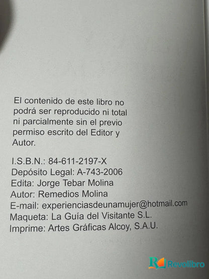 Foto 2 de Síntomas y experiencias de una mujer de Remedios Molina, libro de segunda mano