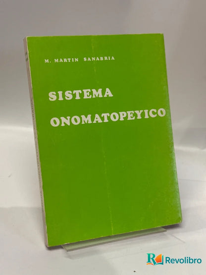 Portada de Sistema onomatopéyico de M. Martín Sanabria, libro de segunda mano