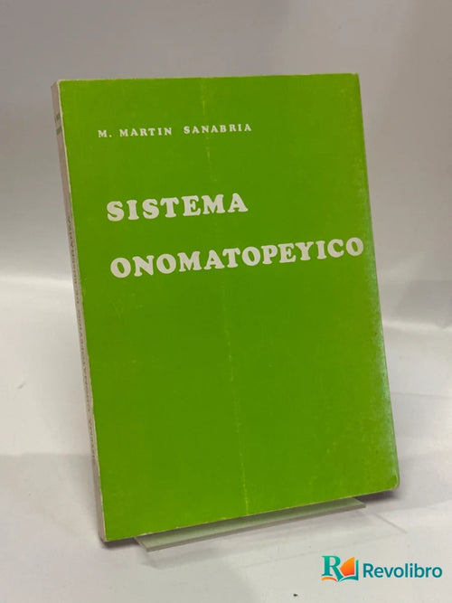 Portada de Sistema onomatopéyico de M. Martín Sanabria, libro de segunda mano