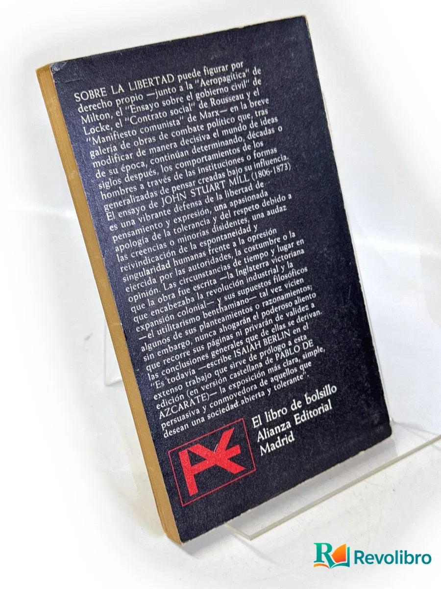 Foto 2 de Sobre la libertad - 1ª edición de John Stuart Mill, libro de segunda mano