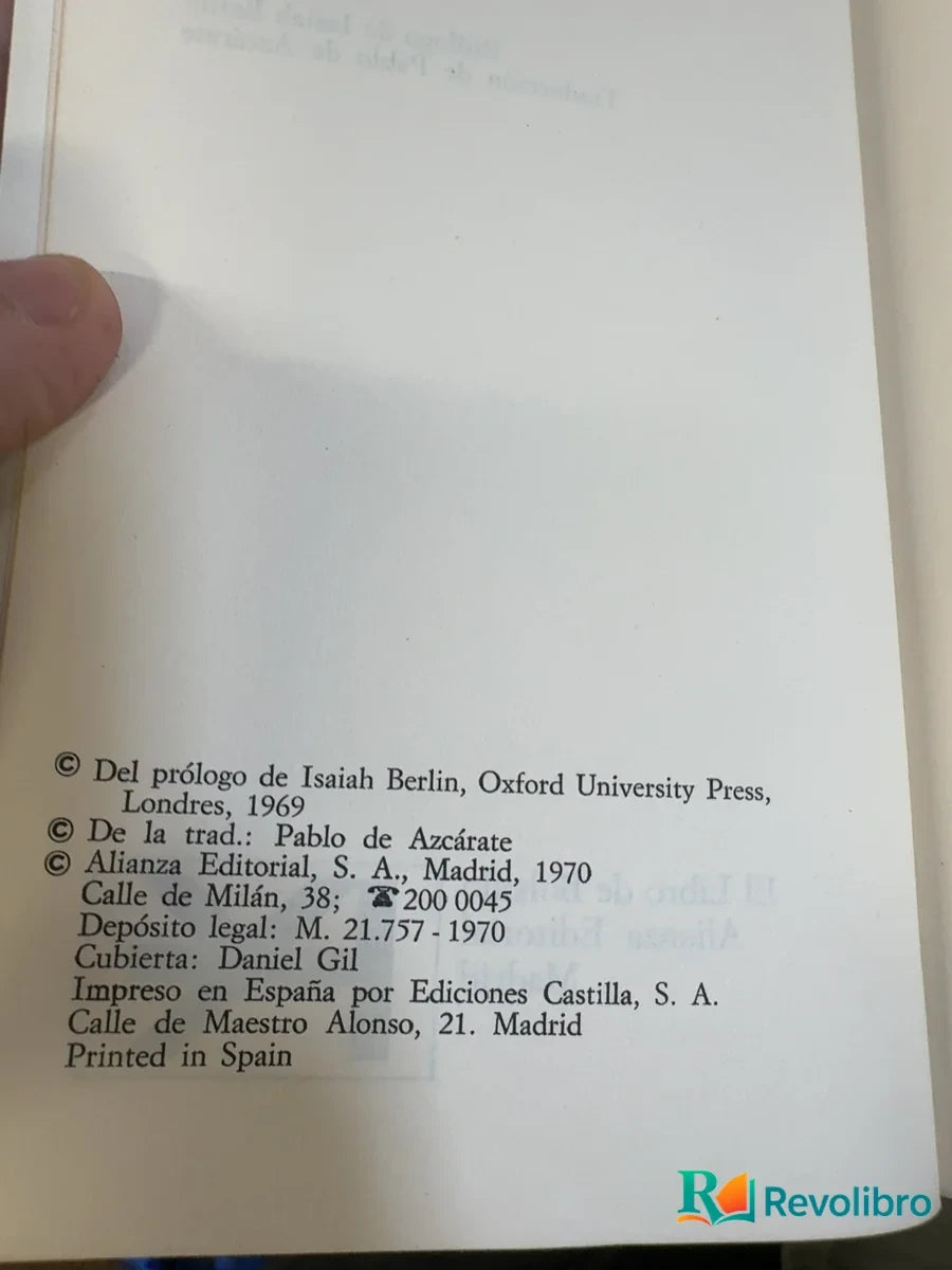 Foto 3 de Sobre la libertad - 1ª edición de John Stuart Mill, libro de segunda mano