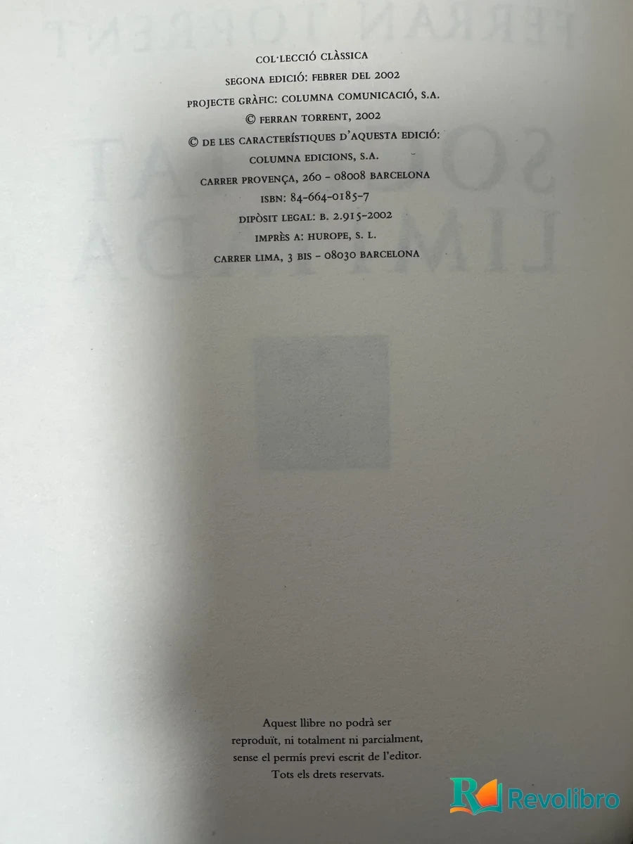 Foto 2 de Societat Limitada de Ferran Torrent, libro de segunda mano