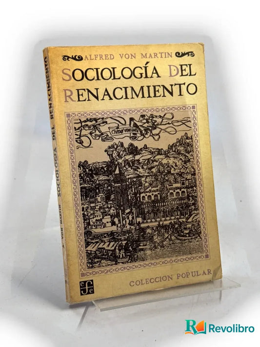 Portada de Sociología del Renacimiento de Alfred von Martin, libro de segunda mano