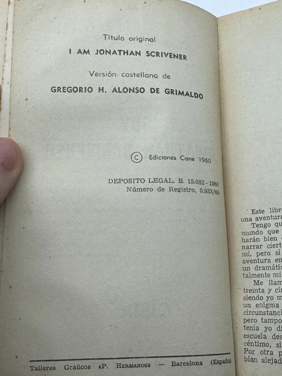 Foto 2 de Soy Jonathan Scrivener de Claude Houghton, libro de segunda mano