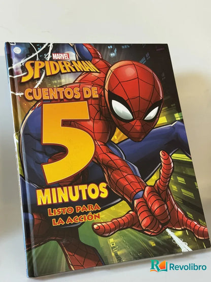 Portada de Spider-Man. Cuentos de 5 minutos. Listo para la acción de Marvel, libro de segunda mano