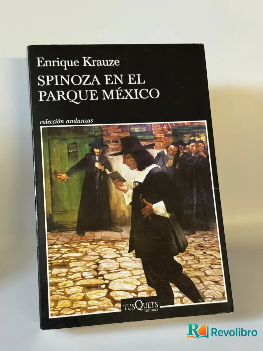 Portada de Spinoza en el Parque México de Enrique Krauze, libro de segunda mano