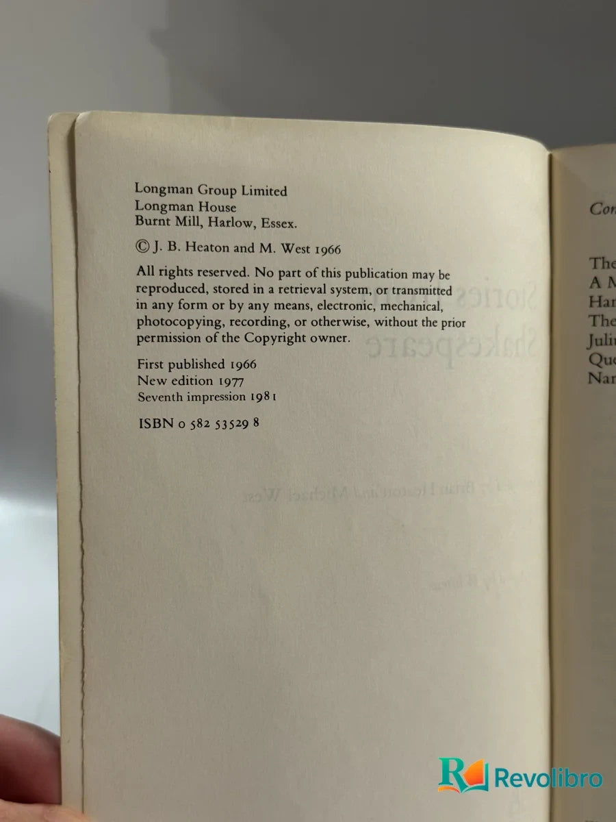 Foto 2 de Stories from Shakespeare de J. B. Heaton and M. West, libro de segunda mano