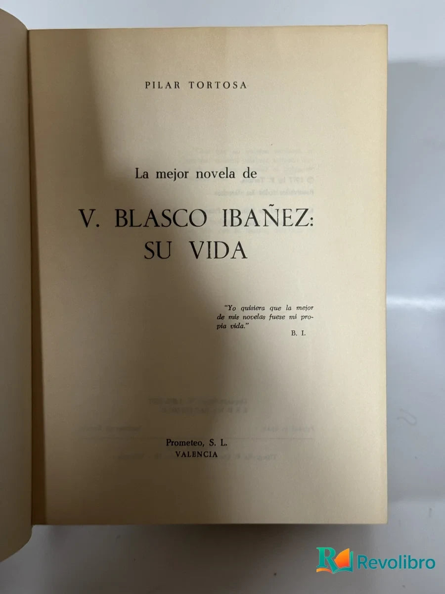 Foto 4 de Su Vida de V. Blasco Ibáñez, libro de segunda mano