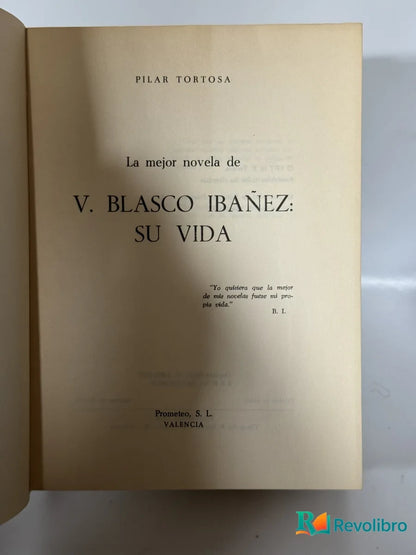 Foto 4 de Su Vida de V. Blasco Ibáñez, libro de segunda mano