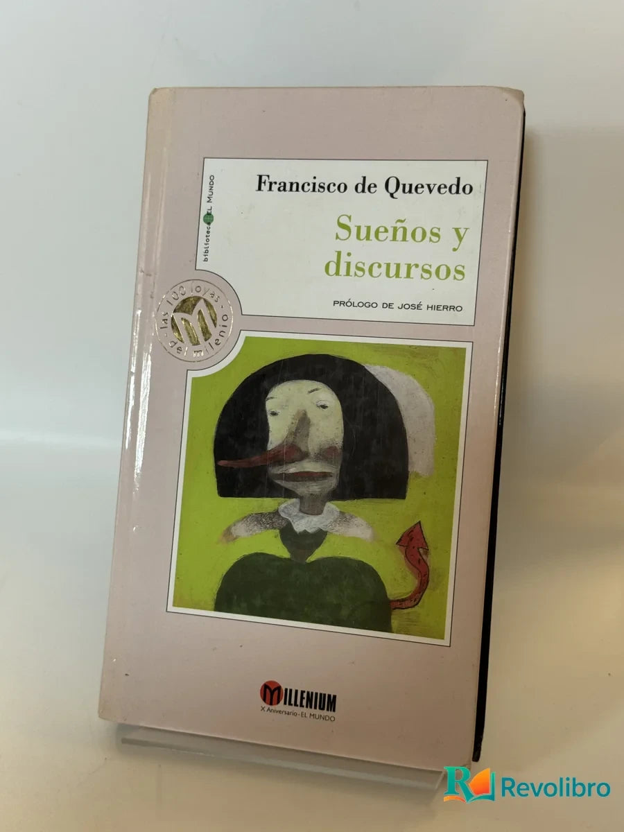 Portada de Sueños y discursos de Francisco de Quevedo, libro de segunda mano