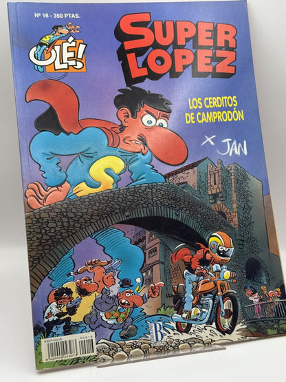 Portada de Super López 16 - Jan de Jan, libro de segunda mano
