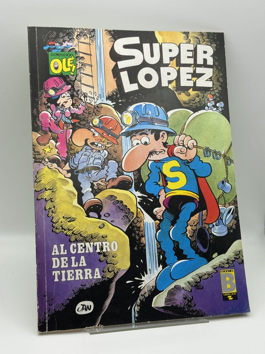 Portada de Súper López - Al Centro de la Tierra de Jan, libro de segunda mano