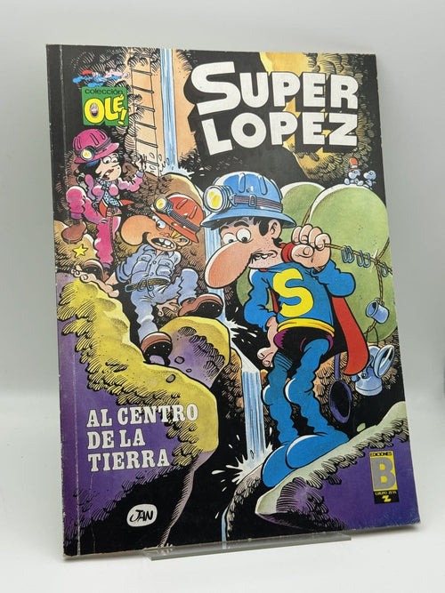 Portada de Súper López - Al Centro de la Tierra de Jan, libro de segunda mano