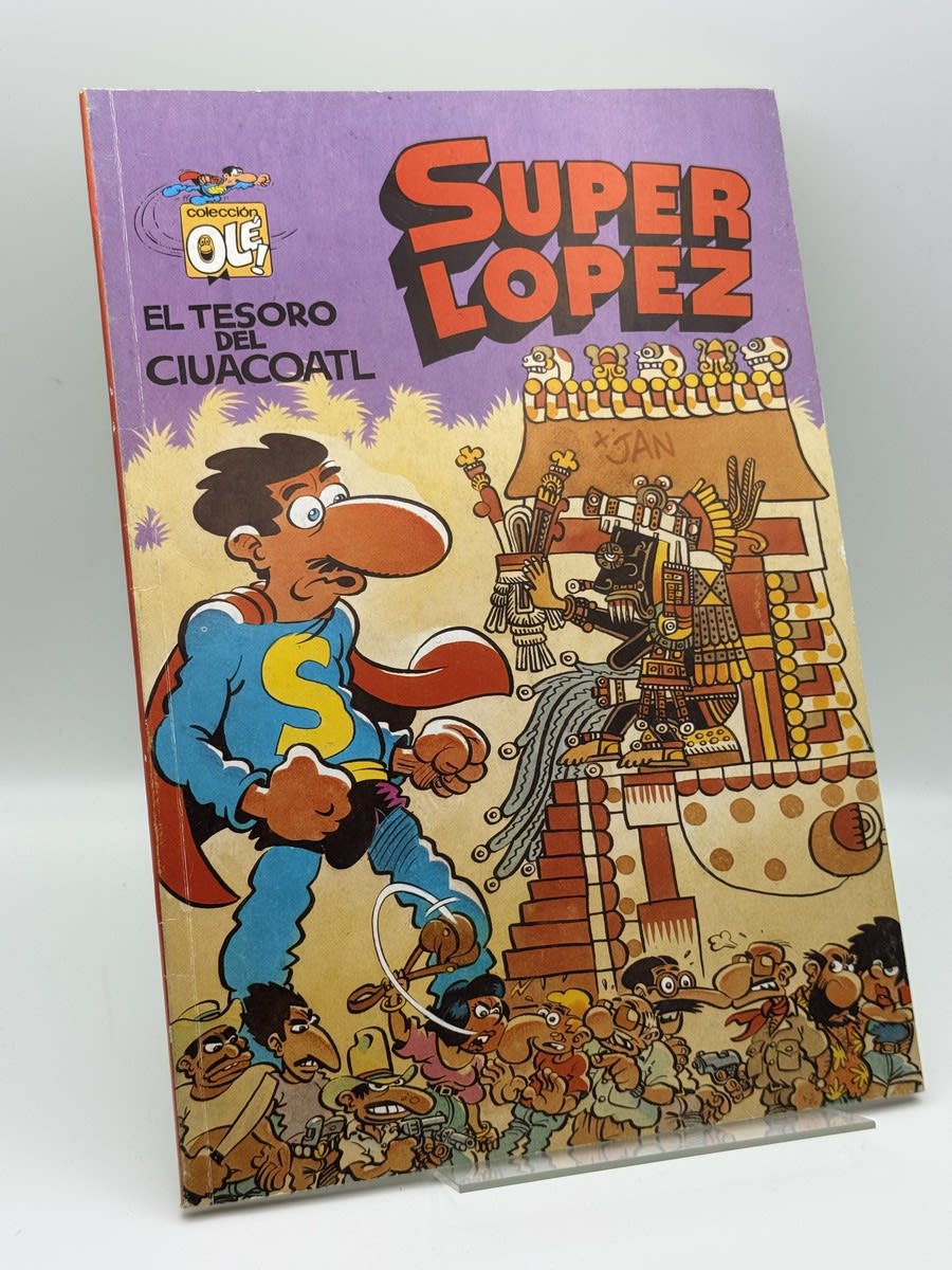 Portada de Super López El tesoro del ciuacoatl - Jan de Jan, libro de segunda mano