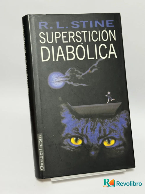Portada de Superstición Diabólica de R. L. Stine, libro de segunda mano