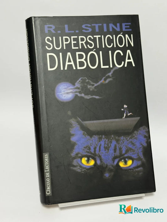 Portada de Superstición Diabólica de R. L. Stine, libro de segunda mano
