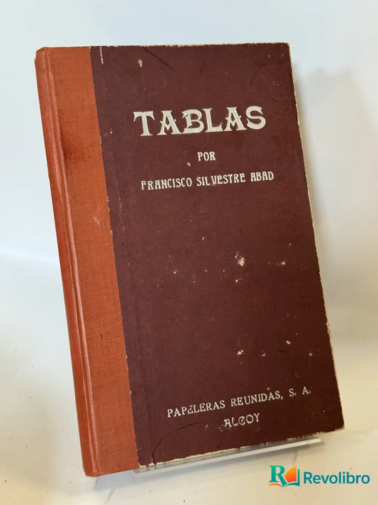 Portada de Tablas de Francisco Silvestre Abad, libro de segunda mano