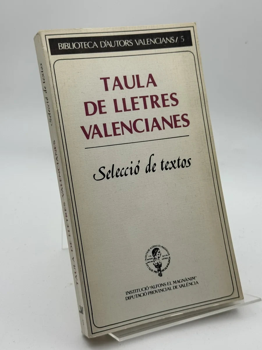 Portada de Taula de lletres valencianes de Josep Iborra, libro de segunda mano