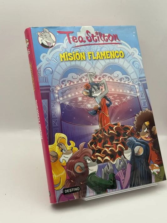 Tea StiltonMisión flamenco de Elisabetta Dami | Libro segunda mano - Portada