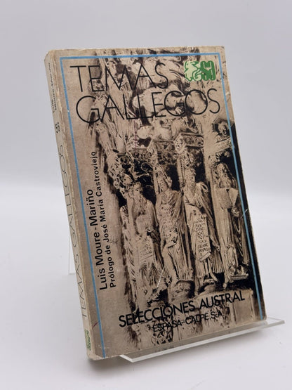 Portada de Temas gallegos de Luis Moure-Mariño, libro de segunda mano