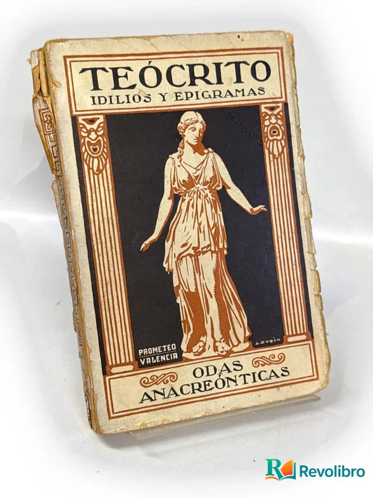Portada de TEÓCRITO: ODAS ANACREÓTICAS de Teócrito, libro de segunda mano