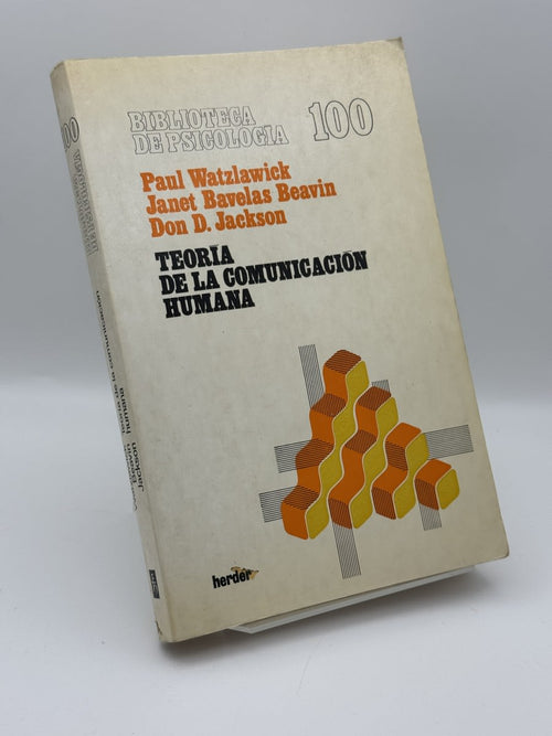 Teoría de la comunicación humana - Paul Watzlawick - Portada