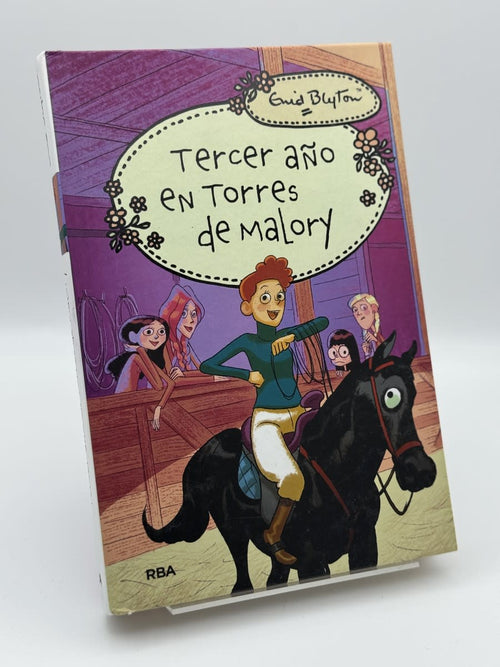Portada de Tercer año en Torres de Malory de Enid Blyton, libro de segunda mano