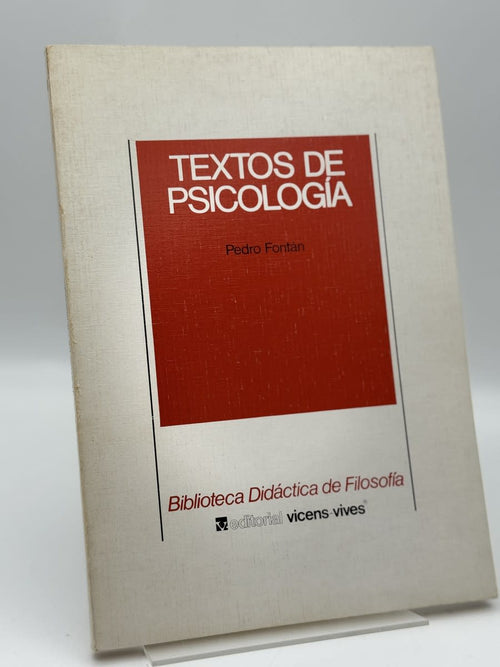 Portada de Textos de psicología de Pedro Fontán, libro de segunda mano