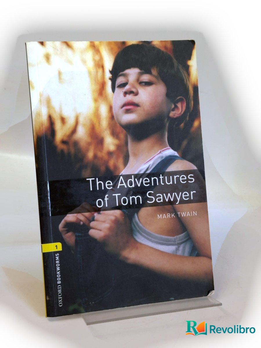 Portada de The Adventures of Tom Sawyer de Mark Twain, libro de segunda mano