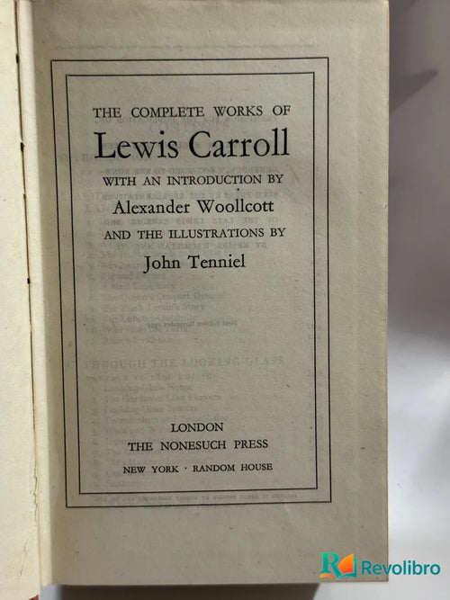 Portada de The Complete Works of Lewis Carroll de Lewis Carroll, libro de segunda mano