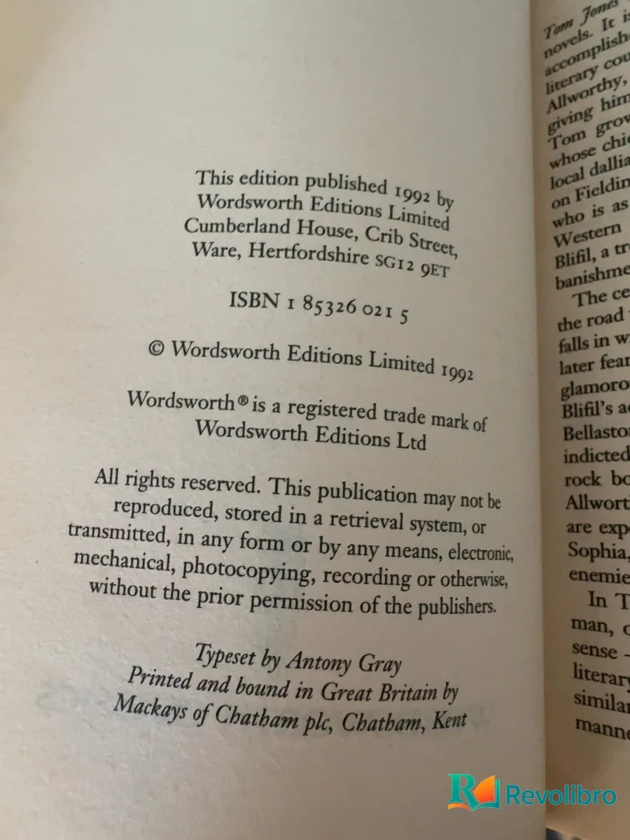 Foto 3 de The History of Tom Jones de Henry Fielding, libro de segunda mano