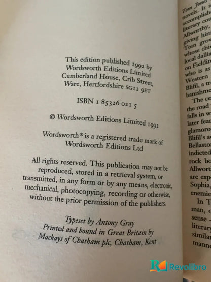 Foto 3 de The History of Tom Jones de Henry Fielding, libro de segunda mano