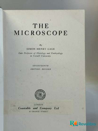 Foto 2 de The Microscope de Simon Henry Gage, libro de segunda mano