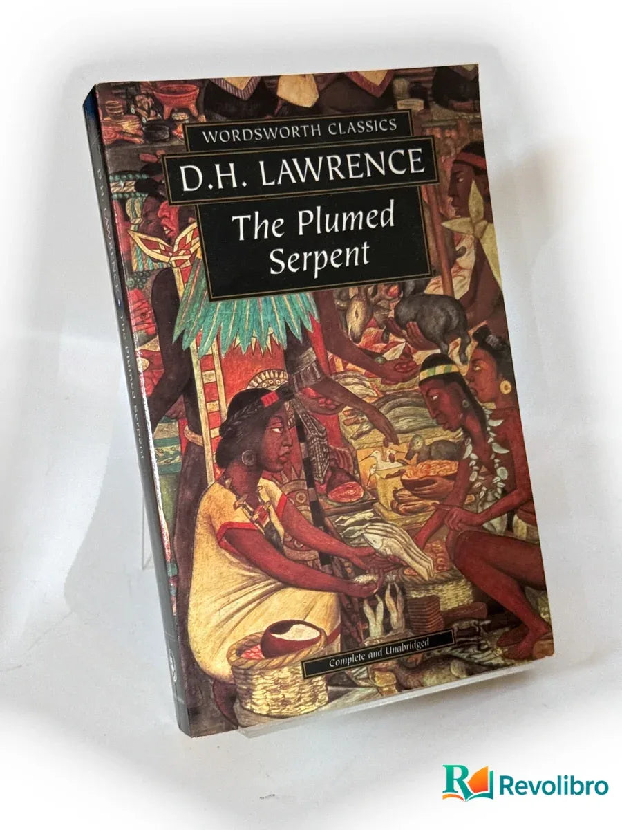 Portada de The plumed serpent de D. H. Lawrence, libro de segunda mano