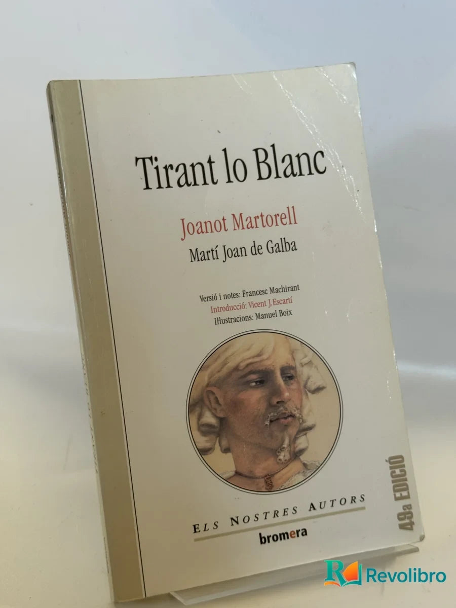 Portada de Tirant lo Blanc de Joanot Martorell, libro de segunda mano