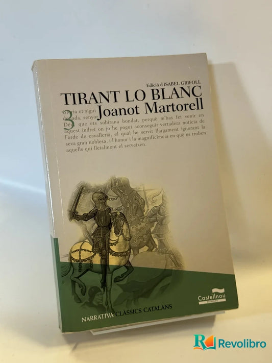 Portada de Tirant lo Blanc de Joanot Martorell, libro de segunda mano