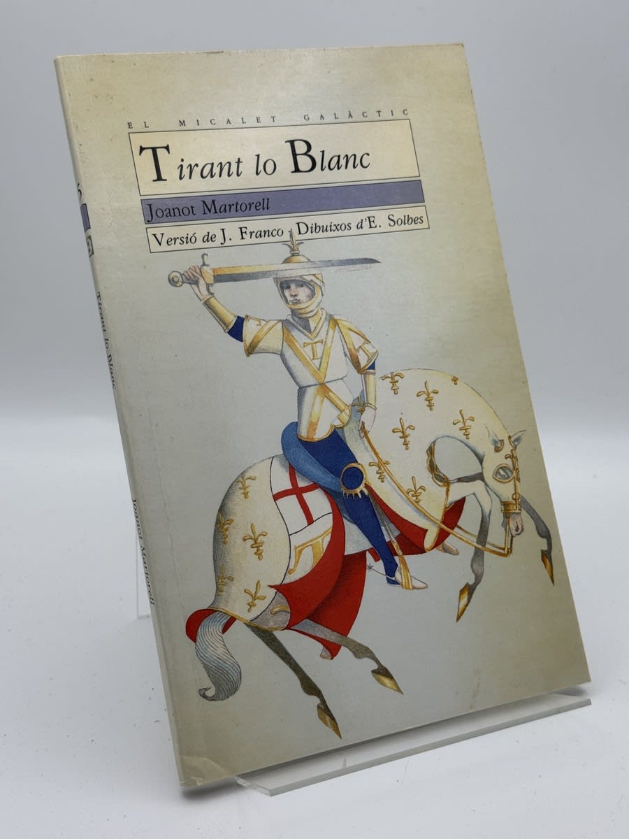 Portada de Tirant lo Blanc de Joanot Martorell, libro de segunda mano