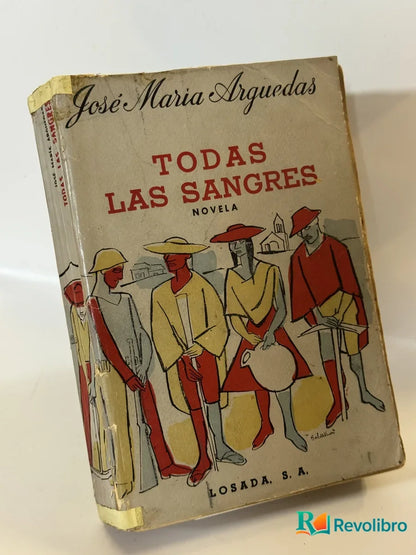 Portada de Todas las Sangres de José Maria Arguedas, libro de segunda mano