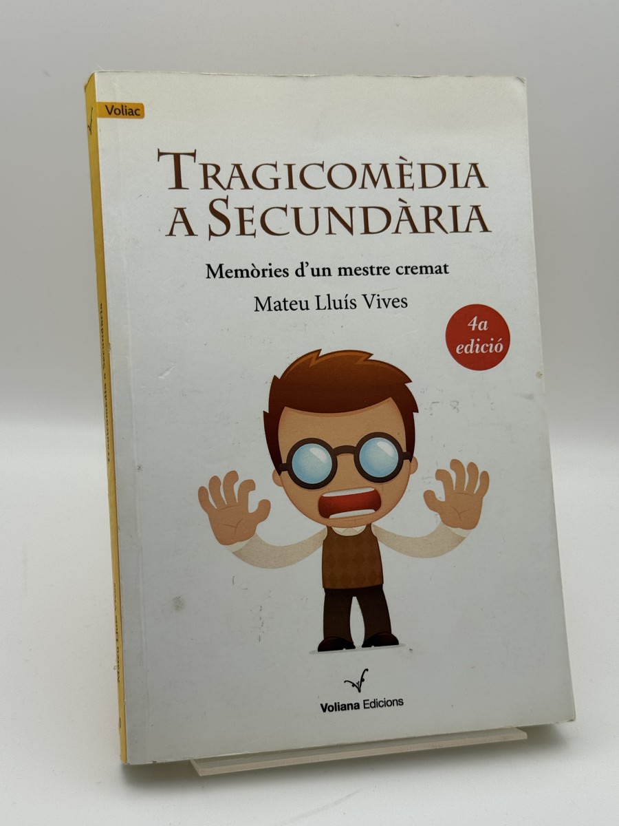 Portada de Tragicomèdia a secundària de Mateu Lluís Vives, libro de segunda mano