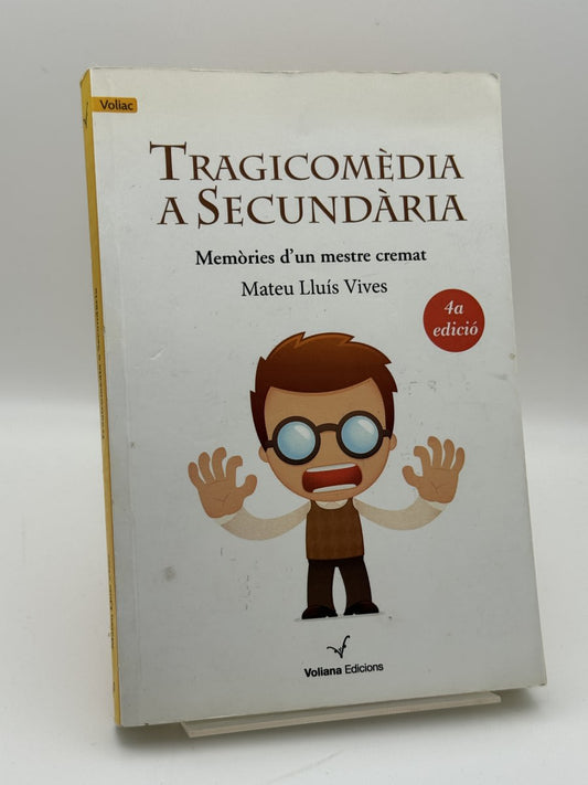 Portada de Tragicomèdia a secundària de Mateu Lluís Vives, libro de segunda mano