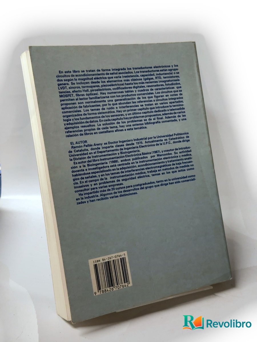 Foto 2 de Transductores y acondicionadores de señal de Ramón Pallás Areny, libro de segunda mano
