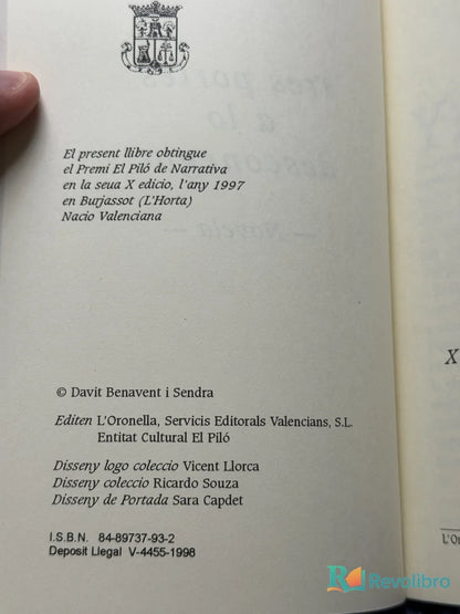 Foto 2 de tres portes a lo desconegut de davit benavent, libro de segunda mano