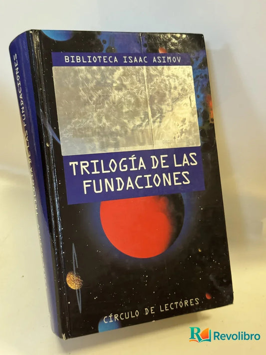 Portada de Trilogía de las Fundaciones de Isaac Asimov, libro de segunda mano