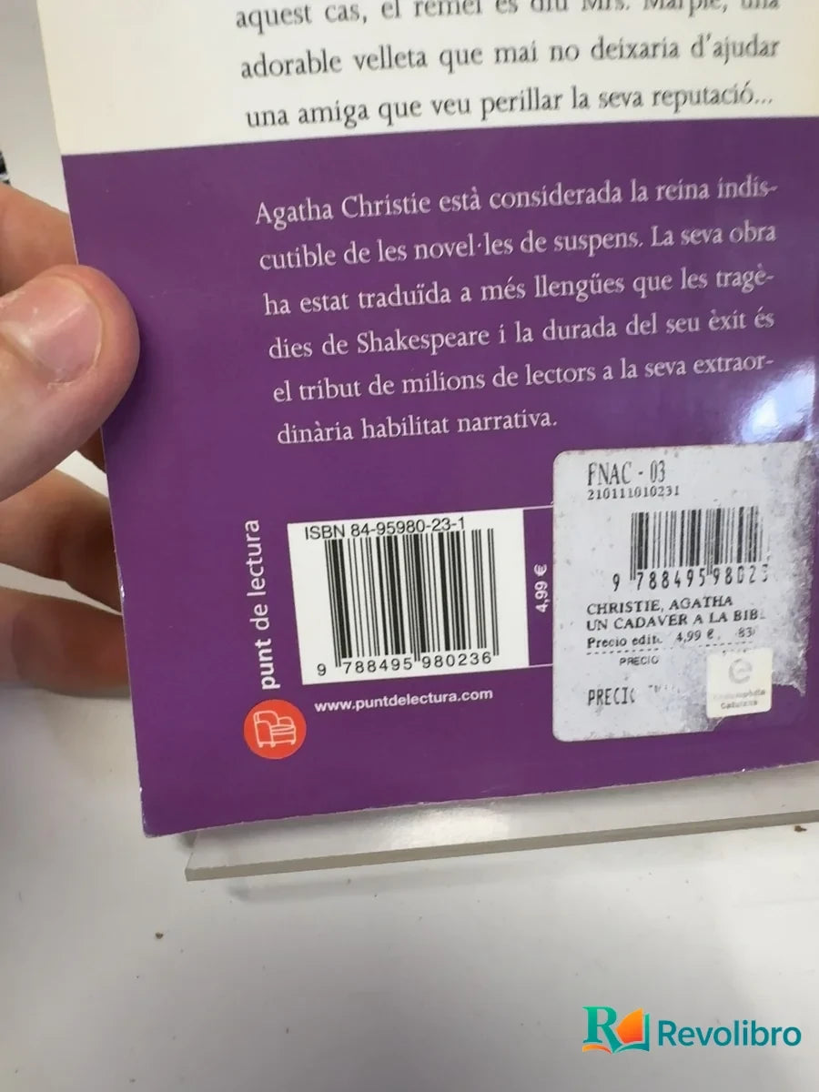 Foto 3 de Un cadàver a la biblioteca de Agatha Christie, libro de segunda mano