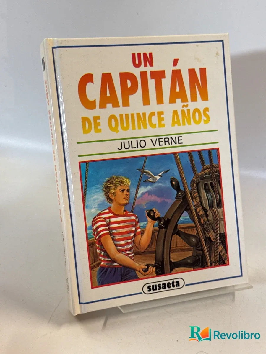 Portada de Un capitán de quince años de Julio Verne, libro de segunda mano