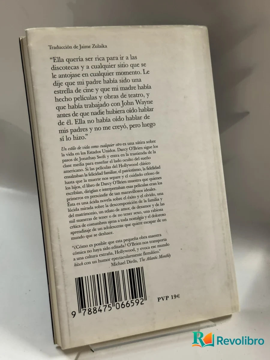 Foto 2 de Un estilo de vida como cualquier otro de Darcy O'Brien, libro de segunda mano
