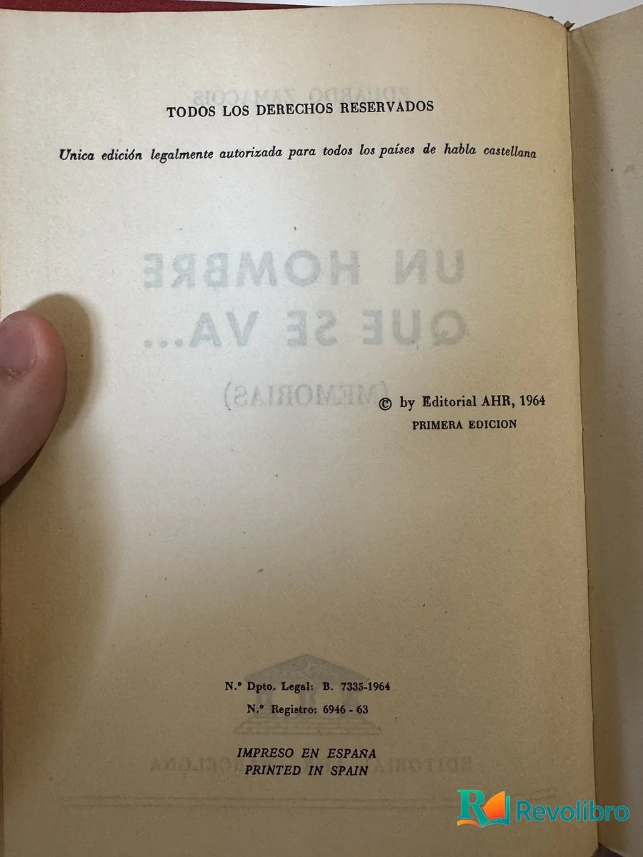 Foto 2 de Un Hombre Que se Va... de Eduardo Zamacois, libro de segunda mano